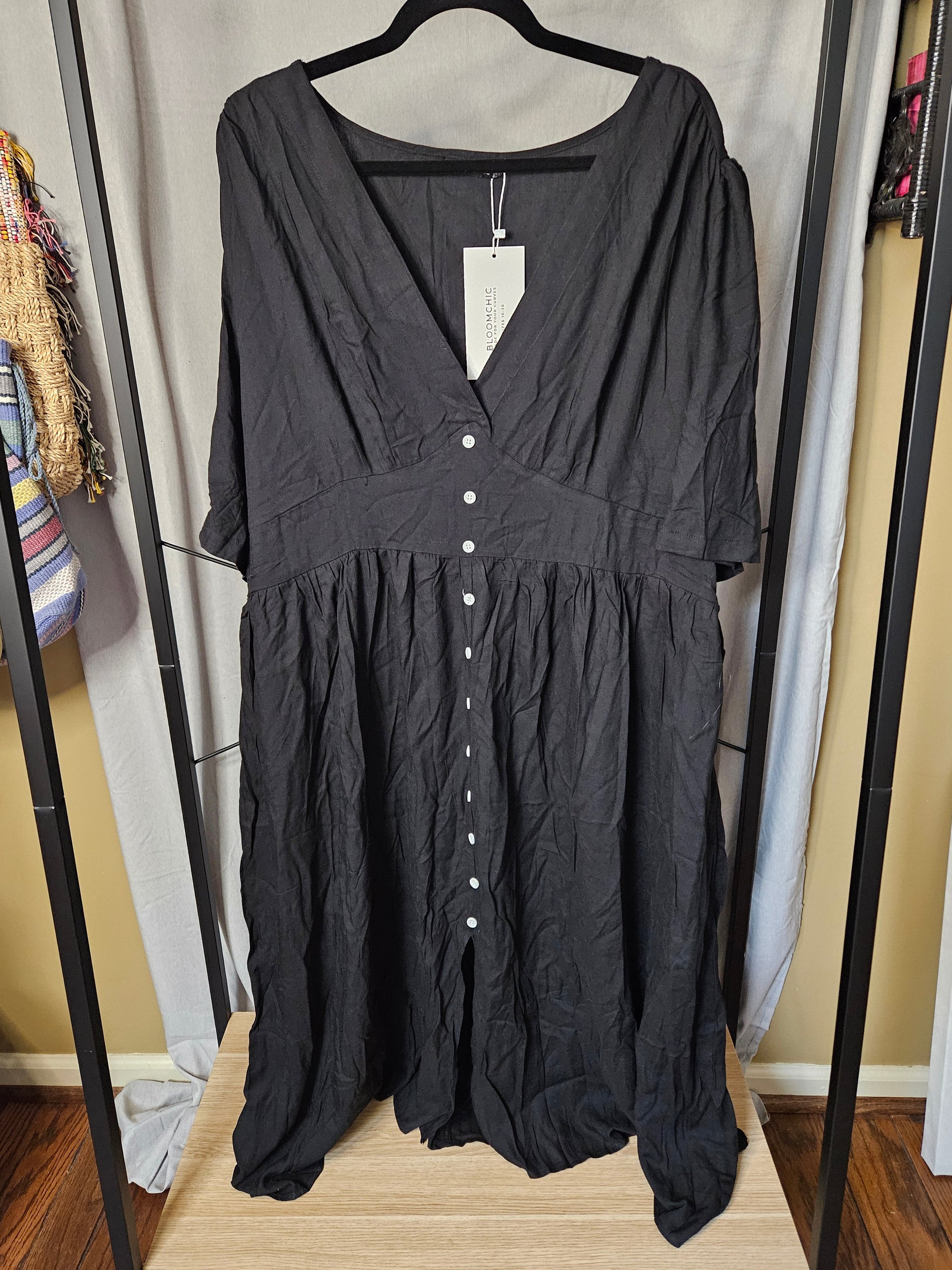 Agnes Dora Denim Shirt Dress Size M plus NWT Burrow Market Thrift